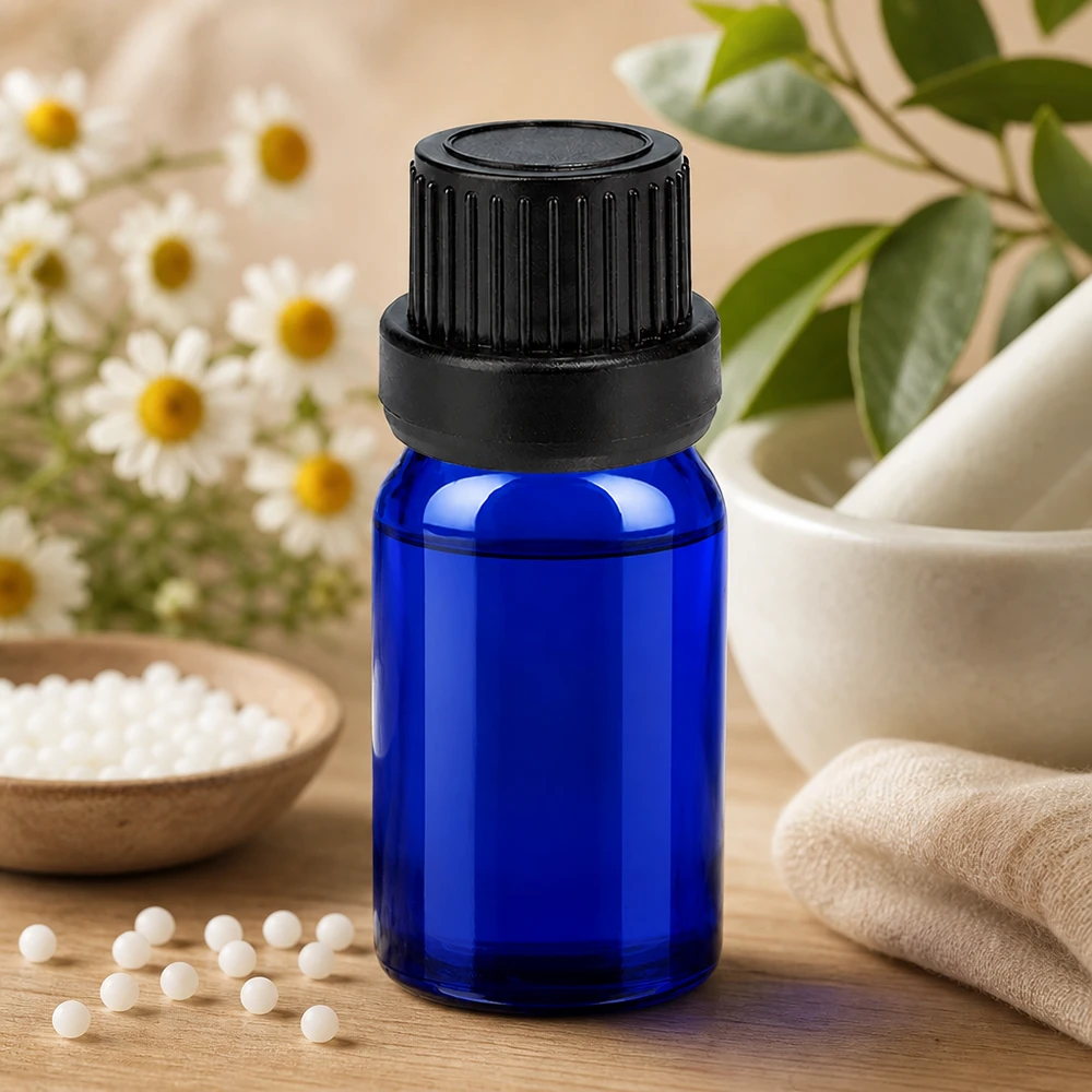 5ml lahvička s kapátkem 2mm černá s uzávěrem proti neoprávněné manipulaci BlueLine UT18/5 Vielseitige 5ml Glasflasche mit Tropfverschluss für DIY Kosmetik und Aromamischungen