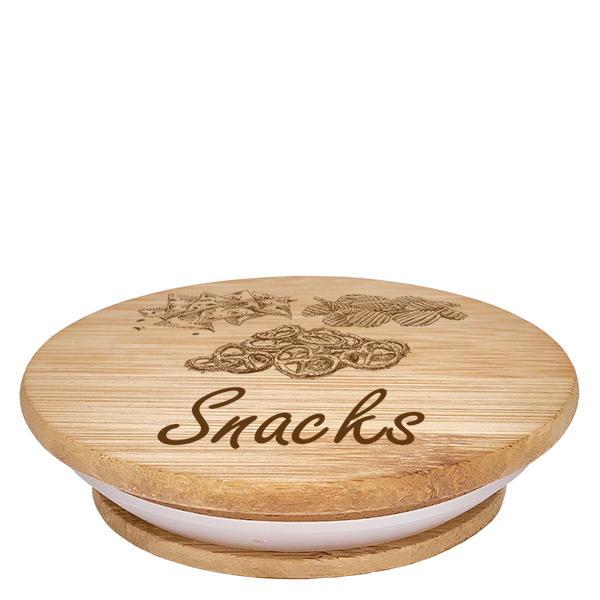 Couvercle en bois "Snacks" pour WECK RR100 Couvercle en bois "Snacks" pour WECK RR100