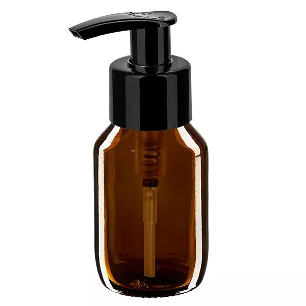 50ml lahvička na léky hnědá, s dávkovací pumpičkou černá ApoGla 50ml lahvička na léky hnědá, s dávkovací pumpičkou černá ApoGla