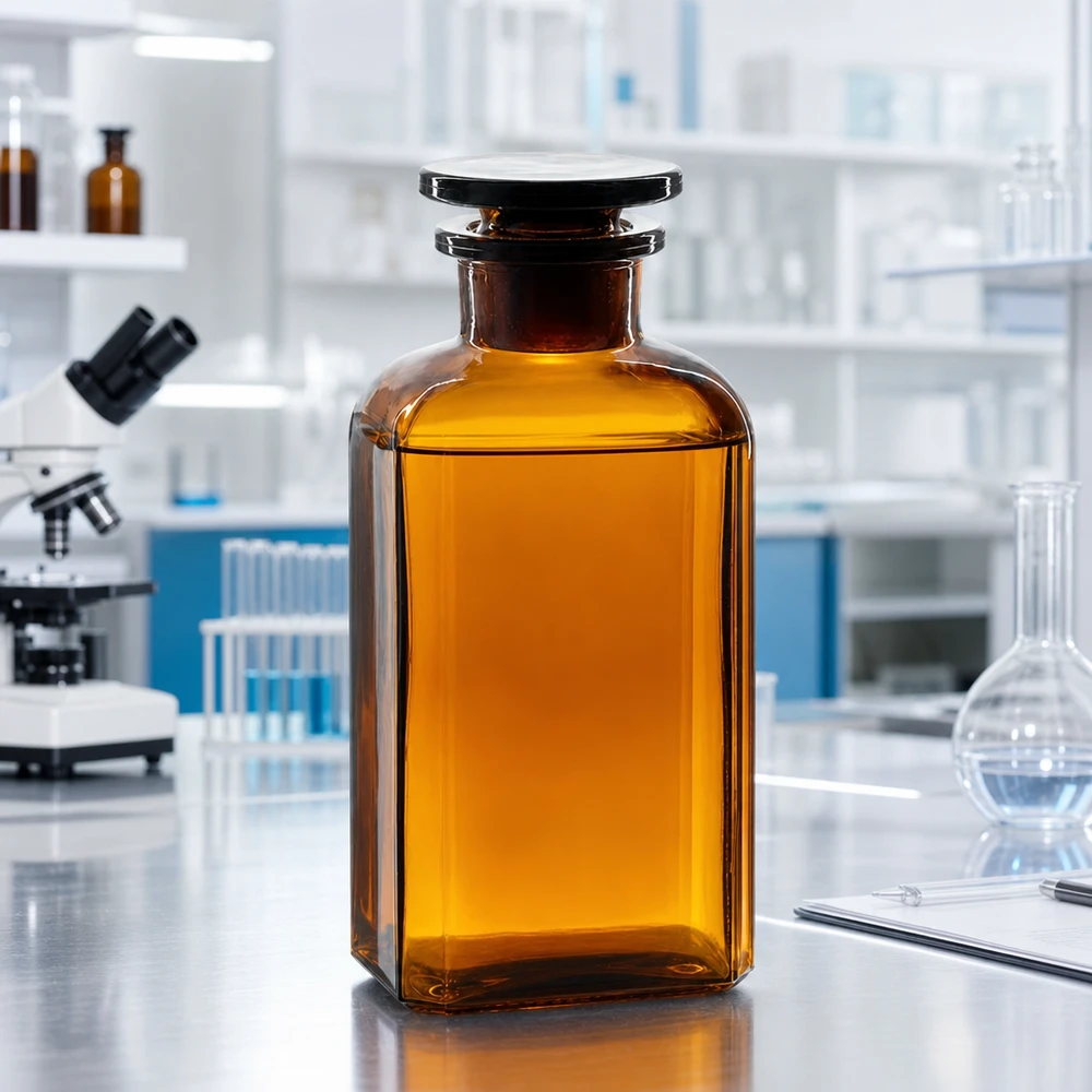 Čtvercová láhev 250ml hnědá se širokým hrdlem skleněná zátka Braunglasflasche 250ml viereckig Weithals Glasstopfen für Laborchemikalien Extrakte