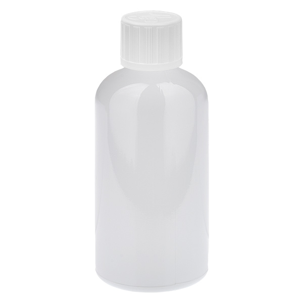 100 ml kapací láhev 1,2 mm bílá standardní uzávěr dětská bezpečnostní pojistka WhiteLine UT18/100 100 ml kapací láhev 1,2 mm bílá standardní uzávěr dětská bezpečnostní pojistka WhiteLine UT18/100