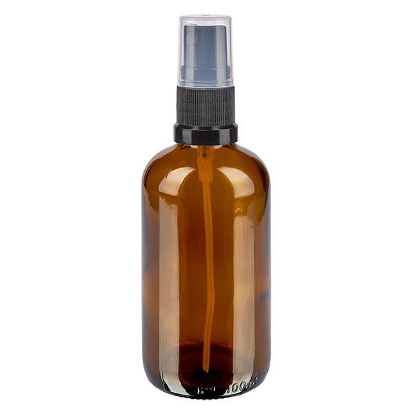 L&#233;k&#225;rensk&#225; lahvi&#269;ka hn&#283;d&#225; 100ml s rozpra&#353;ovac&#237;m v&#237;&#269;kem &#269;ern&#225;