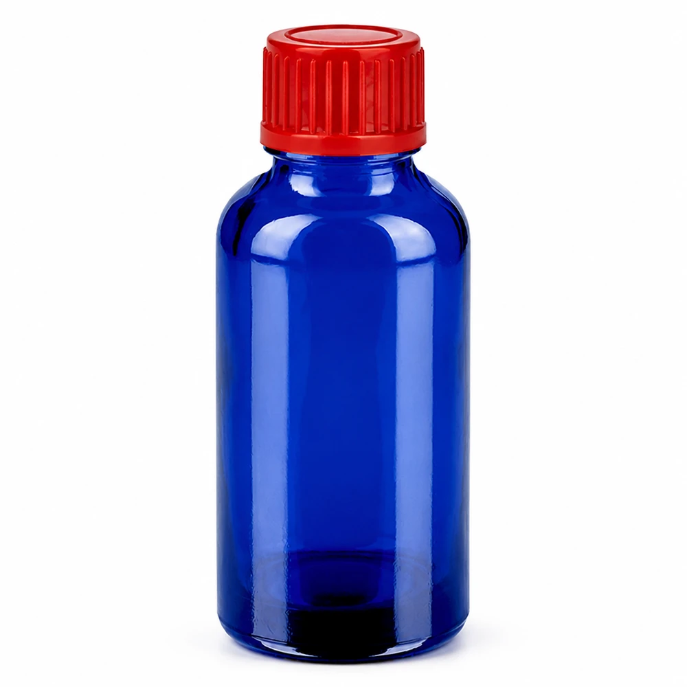 Kompakte 30ml Flasche SV rot STD in elegantem Blau für professionelle Anwendungen