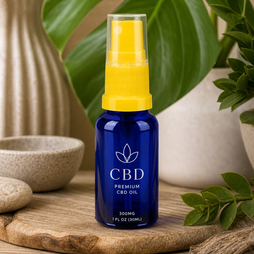 20ml lahvička s rozprašovačem žlutá/transparentní standardní uzávěr BlueLine UT18/20 20ml Zerstäuber-Flasche mit professionellem Sprühsystem BlueLine UT18/20