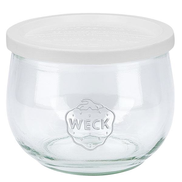 580ml tulip&#225;nov&#225; sklenice se sklen&#283;n&#253;m v&#237;&#269;kem WECK RR100