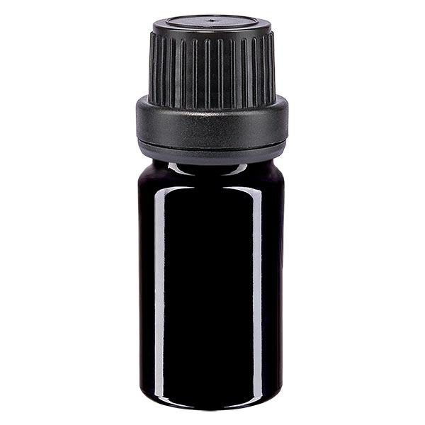 Lékárenská láhev fialová 5ml šroubovací uzávěr černý tamper evidentní uzávěr. Lékárenská láhev fialová 5ml šroubovací uzávěr černý tamper evidentní uzávěr.