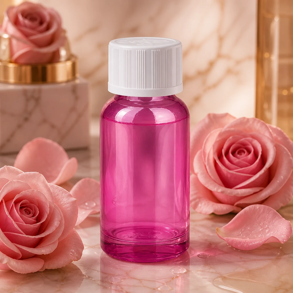 20ml lahvička s kapátkem 1,2 mm bílé standardní sklo odolné proti otevření dětmi PurpleLine.UT18/20 Kleine violette Tropfflasche 20ml mit UN-Gewinde UT18/20 für professionelle Anwendungen
