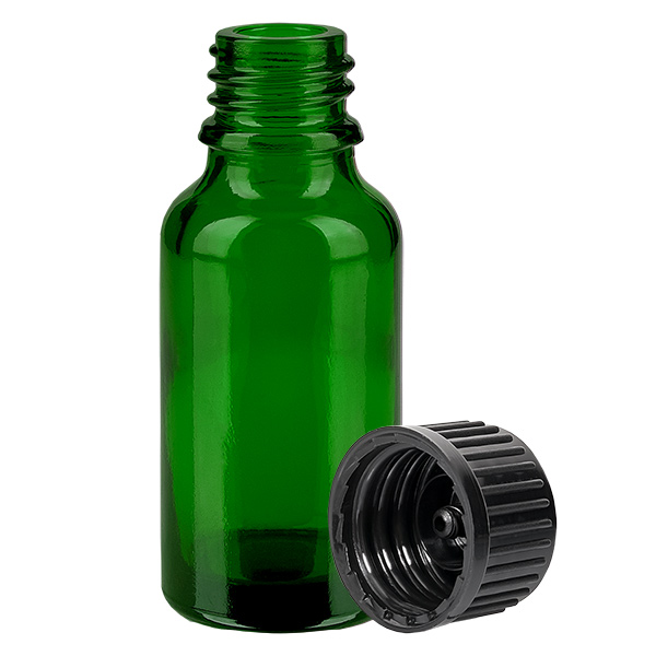 20ml láhev 11mm šroubovací uzávěr černá Standard GreenLine UT18/20 20ml láhev 11mm šroubovací uzávěr černá Standard GreenLine UT18/20