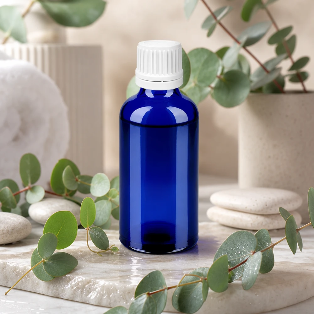 Professionelle 50ml Tropfflasche mit sicherem Verschluss für Laboranwendungen BlueLine UT18/50