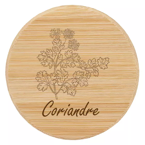 Couvercle en bois "Coriandre" pro WECK RR60