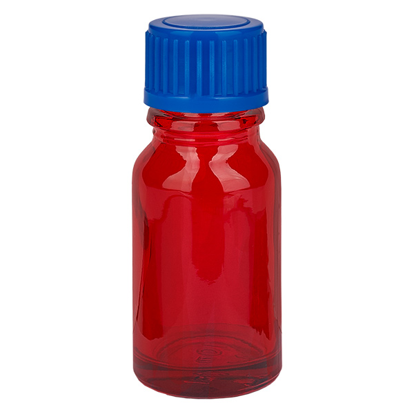 10ml láhev s 11mm šroubovacím uzávěrem modrá Standard RedLine UT18/10 10ml láhev s 11mm šroubovacím uzávěrem modrá Standard RedLine UT18/10