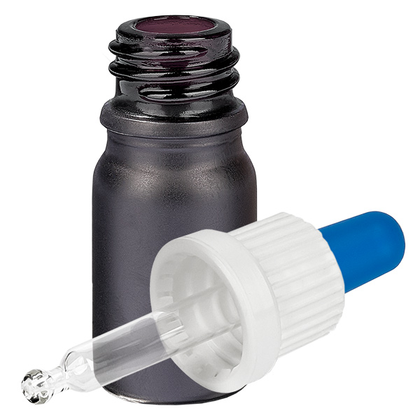 5ml pipetovací láhev bílá/modrý uzávěr s ochranou proti manipulaci BlackLine UT18/5