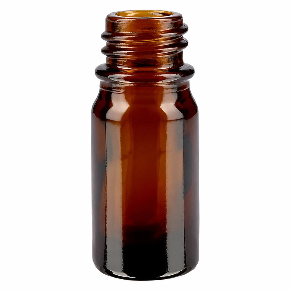 5ml braune Apothekerflasche aus Glas mit praktischer Größe für Tropfen und Tinkturen