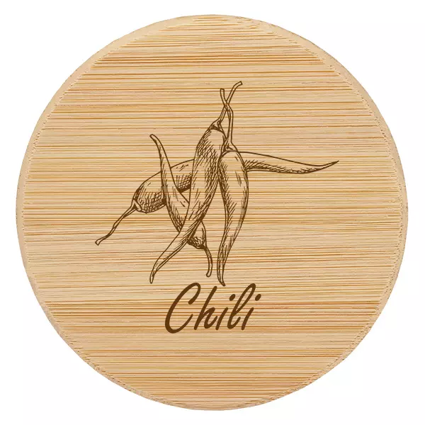 Couvercle en bois "Chilli" pour WECK RR60