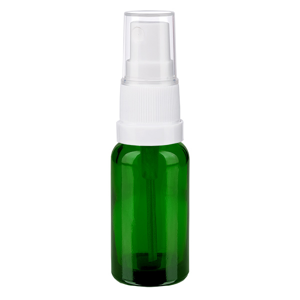 20ml lahvička s rozprašovačem bílá/průhledný standardní uzávěr GreenLine UT18/20