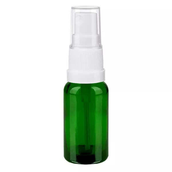 20ml lahvička s rozprašovačem bílá/průhledný standardní uzávěr GreenLine UT18/20