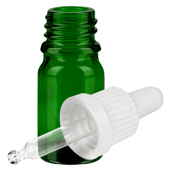 5ml pipetovací lahvička bílá s tamper-evidentním uzávěrem GreenLine UT18/5 5ml pipetovací lahvička bílá s tamper-evidentním uzávěrem GreenLine UT18/5