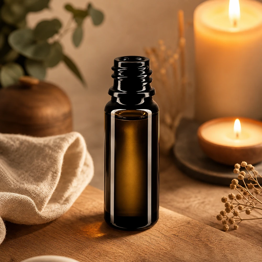 Lahvička z fialového skla 10ml DIN 18 (Mironglas) Robuste 10ml Mironglas Flasche DIN 18 für professionelle Kosmetik und Wellness
