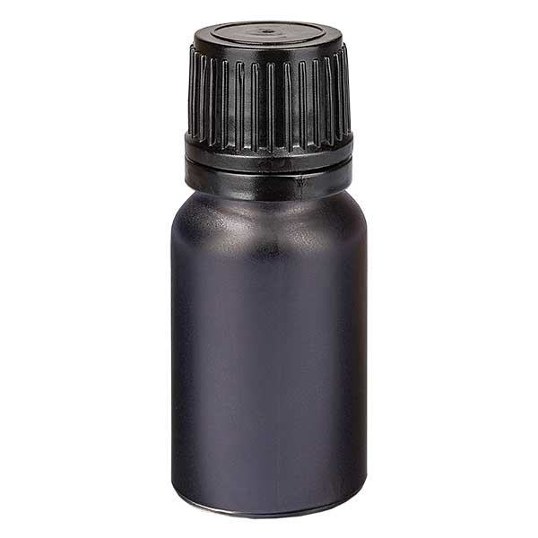 10ml lahvička s kapátkem 1mm tamper-evident uzávěr BlackL. UT18/10 10ml lahvička s kapátkem 1mm tamper-evident uzávěr BlackL. UT18/10