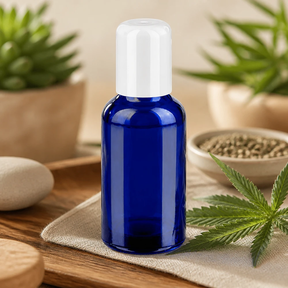 30ml roll-on lahvička bílá standardní uzávěr BlueLine UT18/30 Professionelle 30ml Roll-On Flasche mit Standardgewinde für Aromatherapie und Naturkosmetik