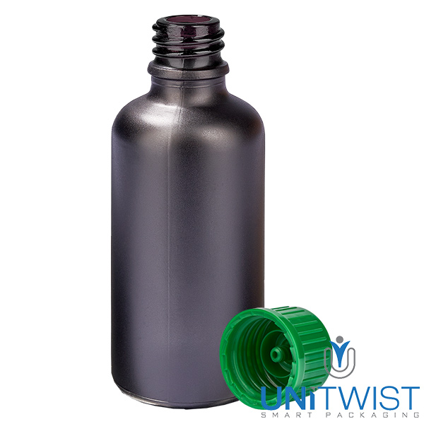 50ml láhev 11mm šroubovací uzávěr zelená Standard BlackLine UT18/50 50ml láhev 11mm šroubovací uzávěr zelená Standard BlackLine UT18/50