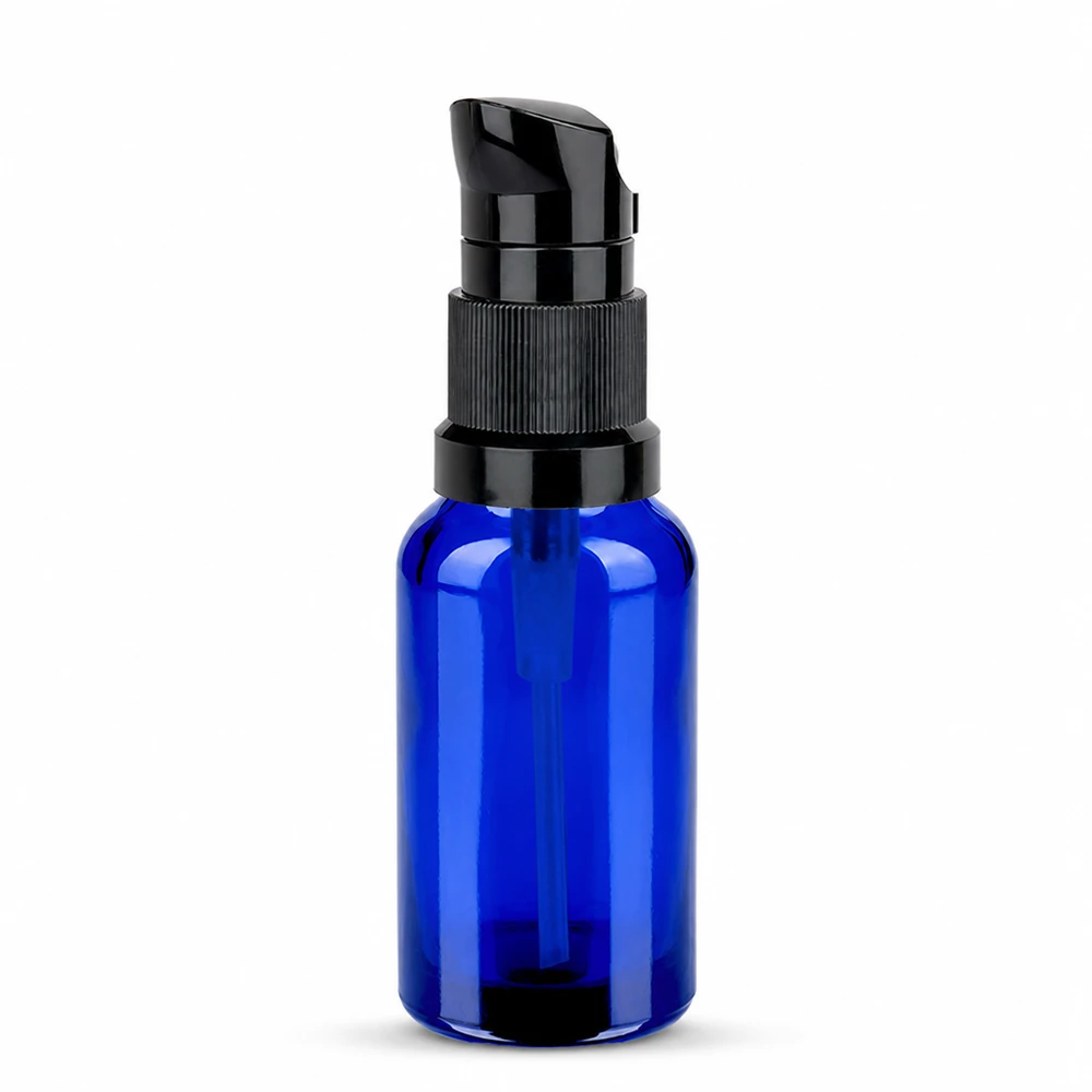 20ml lahvička s pumpičkou černá standardní uzávěr BlueLine UT18/20 Kleine 20ml Pumpflasche schwarz STD BlueLine UT18/20 in handlicher Größe