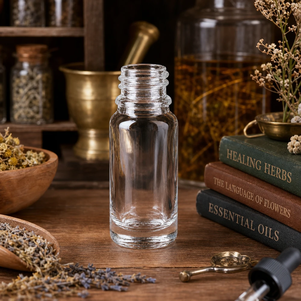 Hochwertige 10ml ApoGlas Flasche durchsichtig mit erstklassiger Verarbeitung für pharmazeutische Zwecke