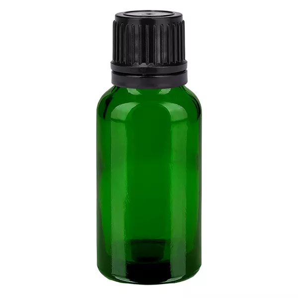 20ml láhev 11mm šroubovací uzávěr černý tamper evidentní uzávěr GreenLine UT18/20