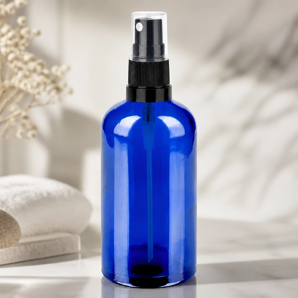 100ml lahvička s rozprašovačem černá černá/průhledný standardní uzávěr BlueLine UT18/100 100ml lahvička s rozprašovačem černá černá/průhledný standardní uzávěr BlueLine UT18/100