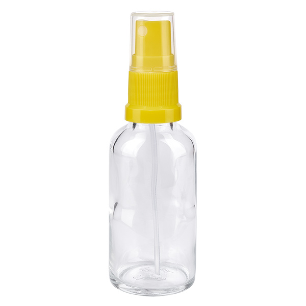 30ml lahvička s rozprašovačem žlutá/průhledná standardní uzávěr ClearLine UT18/30