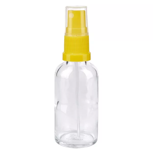 30ml lahvička s rozprašovačem žlutá/průhledná standardní uzávěr ClearLine UT18/30 30ml lahvička s rozprašovačem žlutá/průhledná standardní uzávěr ClearLine UT18/30