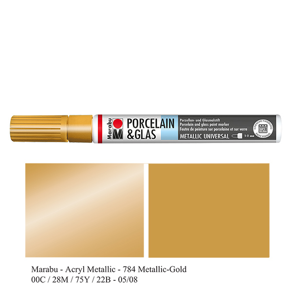 Pastelka zlatá 1-2mm na sklo/porcelán Pastelka zlatá 1-2mm na sklo/porcelán