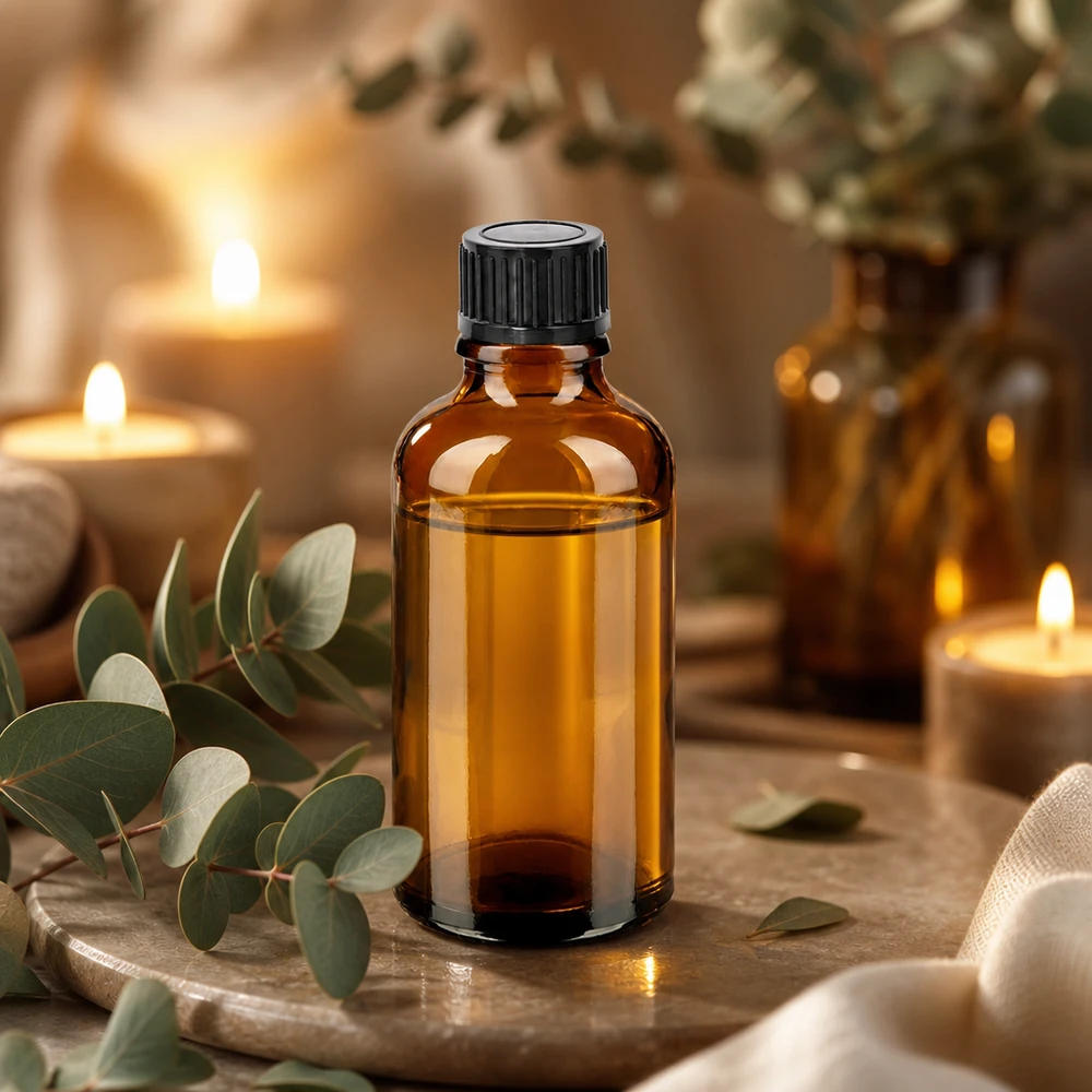 Robuste 50ml BrownLine Flasche mit schwarzem UT18 Verschluss für sichere Produktlagerung