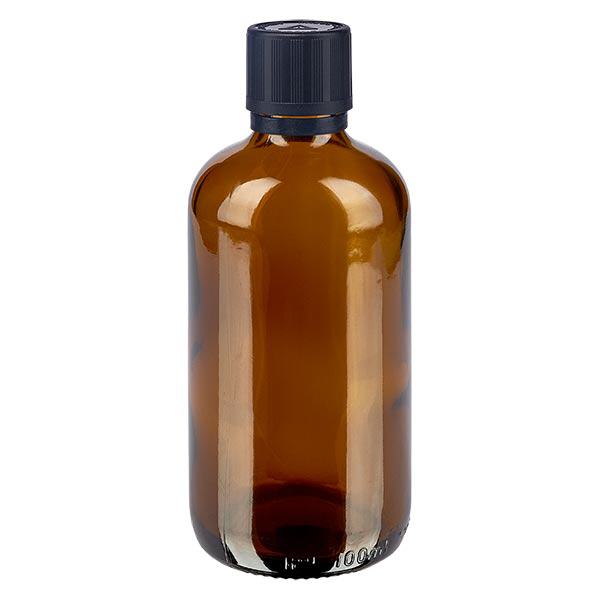 L&#233;k&#225;rensk&#225; l&#225;hev hn&#283;d&#225; 100ml kapac&#237; uz&#225;v&#283;r Premium 1mm &#269;ern&#253; D&#283;tem odoln&#253; v&#253;stra&#382;n&#253; symbol proti manipulaci Uz&#225;v&#283;r proti manipulaci.