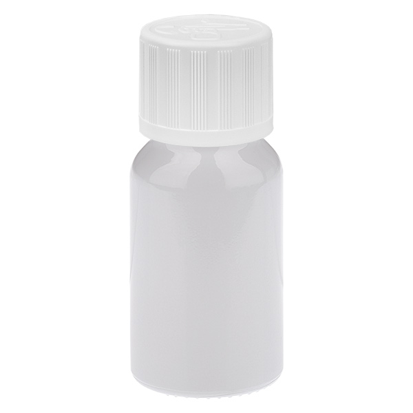 10ml kapac&iacute; lahvička 1,2 mm b&iacute;l&aacute; standardn&iacute; uz&aacute;věr dětsk&aacute; pojistka WhiteLine UT18/10