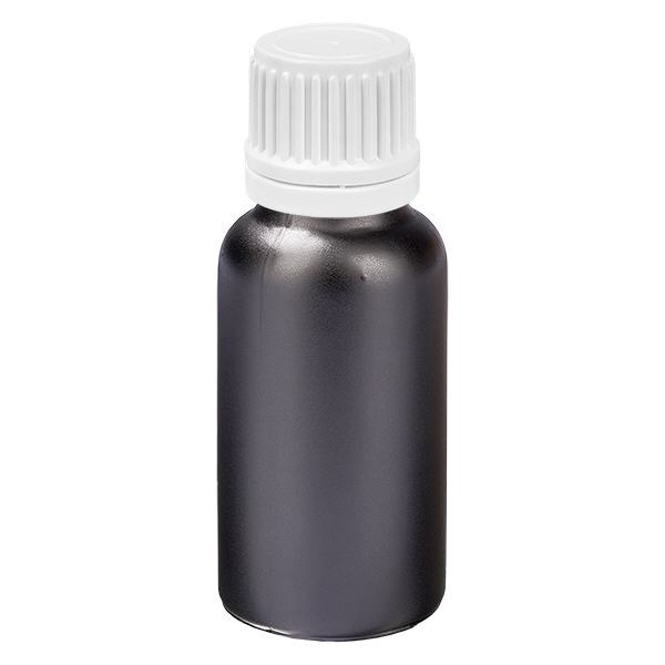 20ml láhev 11mm šroubovací uzávěr bílý s ochranou proti manipulaci BlackLine UT18/20 20ml láhev 11mm šroubovací uzávěr bílý s ochranou proti manipulaci BlackLine UT18/20