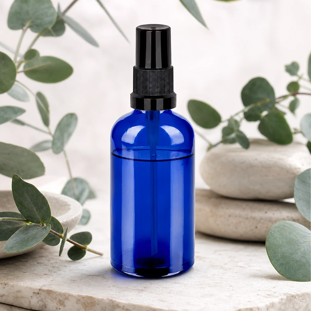 Premium Glasflasche 100ml mit Sprühkopf - perfekte Dosierung für Parfüm und Essenzen