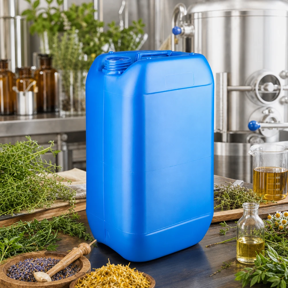 Blauer UN-geprüfter 15 Liter Kanister ohne Schraubdeckel für Öle Chemikalien und Pflanzenauszüge