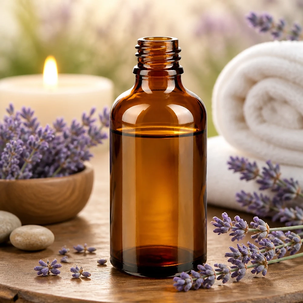 Vintage-Style braune Glasflasche 50ml ApoGlas perfekt für DIY-Kosmetik und Aromatherapie