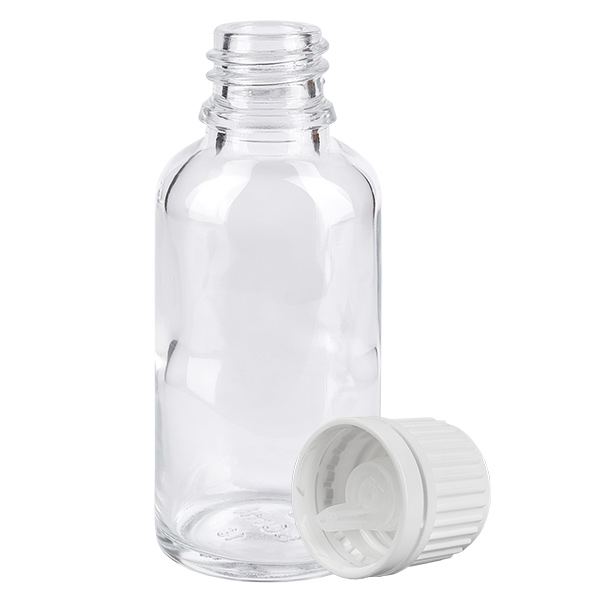 30ml lahvička s kapátkem 0,7 mm bílá s uzávěrem proti neoprávněné manipulaci ClearLine UT18/30 30ml lahvička s kapátkem 0,7 mm bílá s uzávěrem proti neoprávněné manipulaci ClearLine UT18/30
