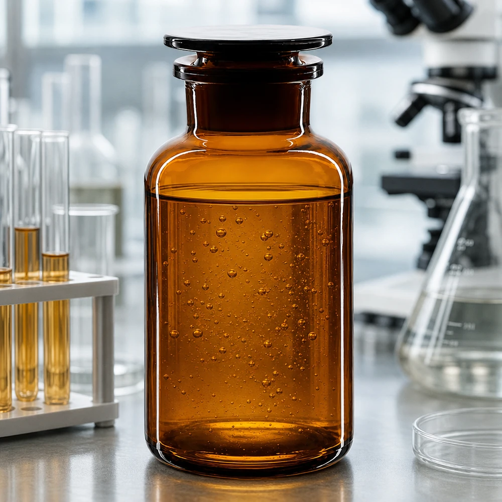 Láhev s kulatým ramenem 500ml hnědá skleněná zátka se širokým hrdlem. Aufbewahrungsflasche 500ml braun mit Weithals und Glasstopfen für Tinkturen und Laborflüssigkeiten