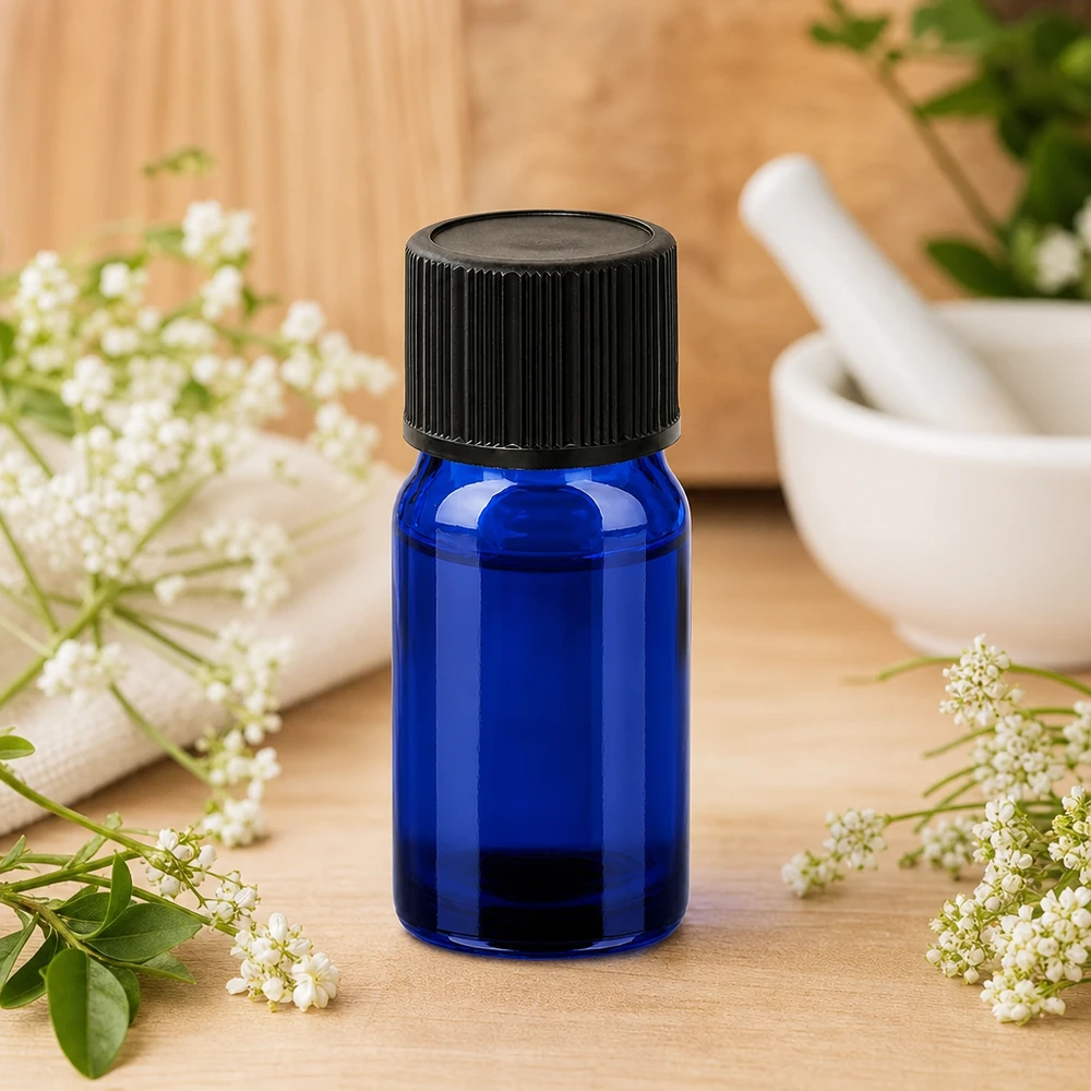 5ml lahvička s kapátkem 1mm černá standardní uzávěr BlueLine UT18/5 Lichtgeschützte blaue 5ml Tropfflasche mit ergonomischem Design für einfache Handhabung