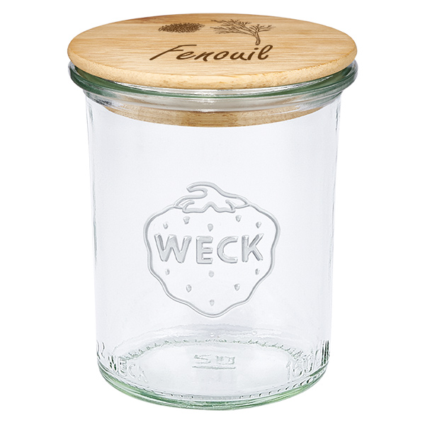 Pánev z borovicového dřeva "Fenouil" s okrajem WECK 160ml