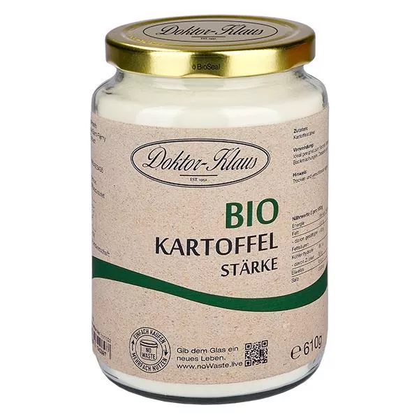 Bio bramborový škrob 610g Doktor-Klaus noWaste Bio bramborový škrob 610g Doktor-Klaus noWaste