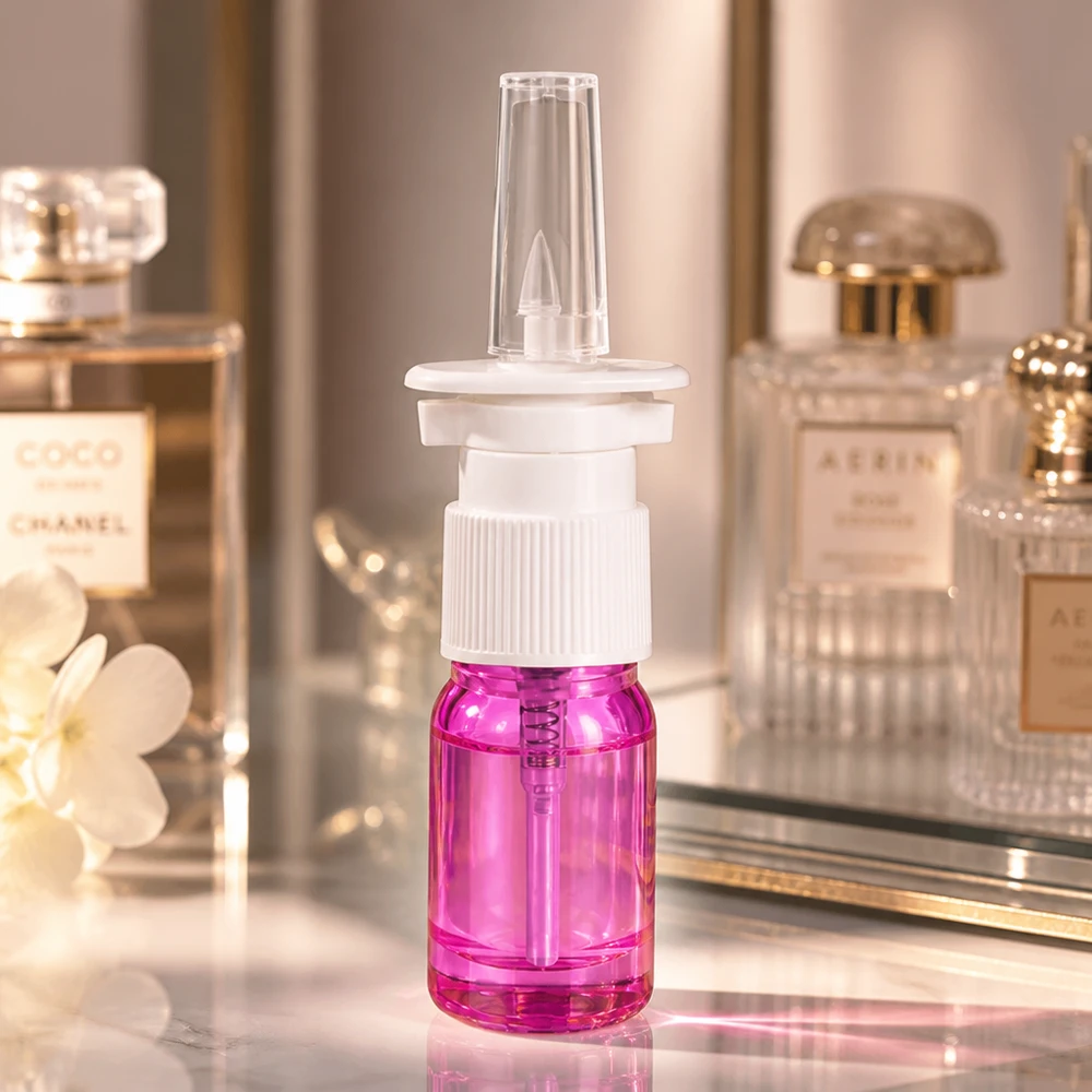 5ml PurpleLine Sprayflasche mit weißem Zerstäuber ideal für Reisen und unterwegs