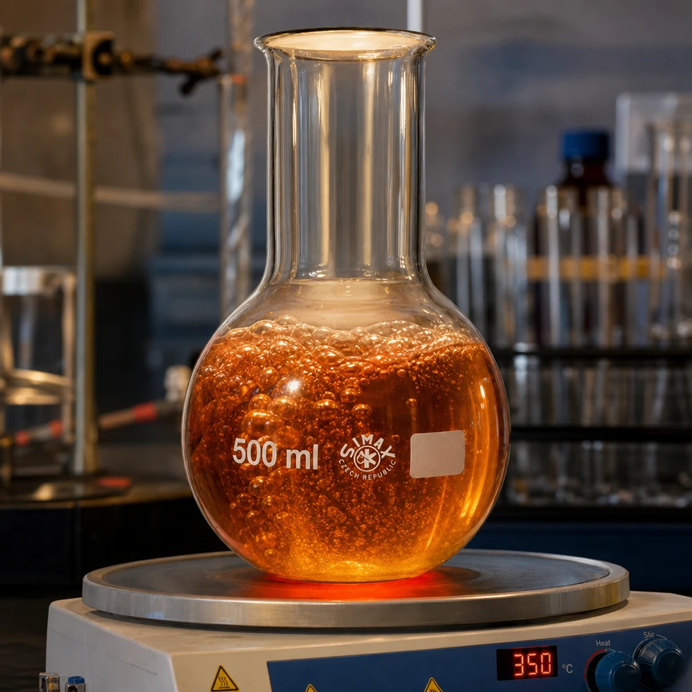 Baňka s širokým hrdlem 500ml Graduierter Stehkolben 500ml mit präziser Volumenanzeige für exakte Messungen und Dosierungen
