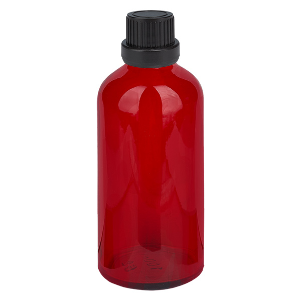 100ml láhev 11mm šroubovací uzávěr černý s ochranou proti manipulaci RedLine UT18/100 100ml láhev 11mm šroubovací uzávěr černý s ochranou proti manipulaci RedLine UT18/100