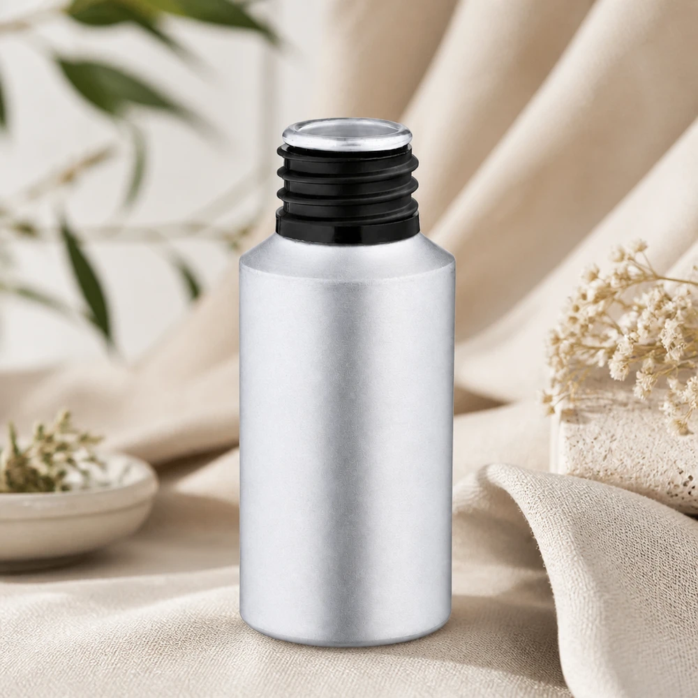 Lichtundurchlässige 30ml gebeizte Aluflasche schützt lichtempfindliche Inhaltsstoffe optimal