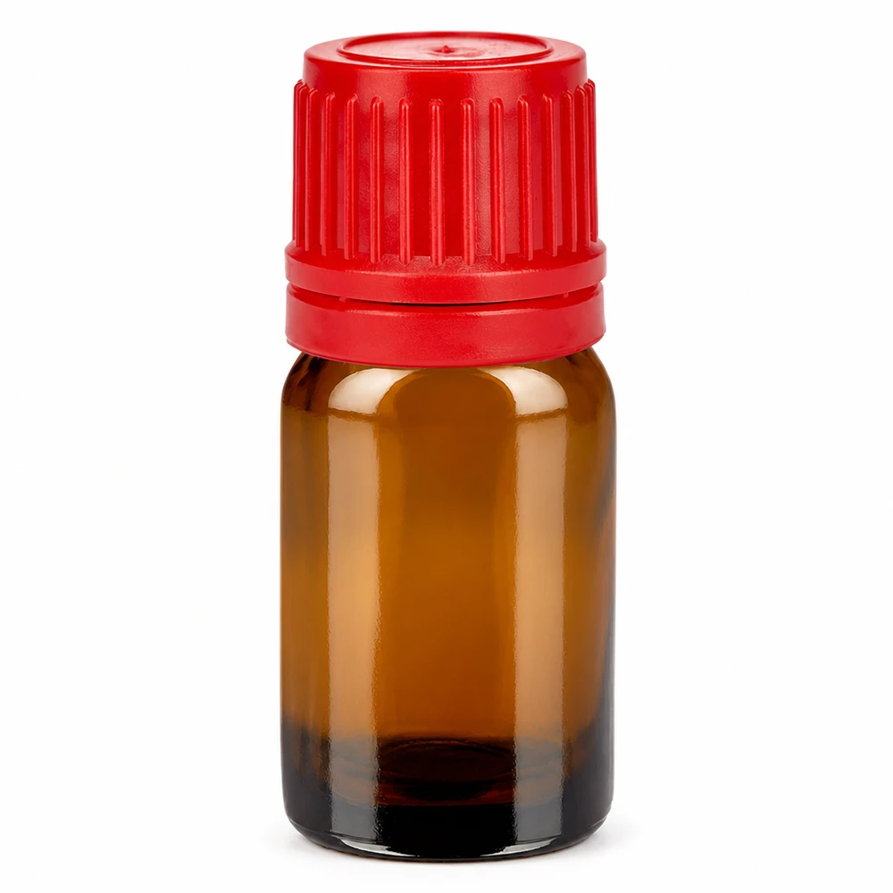 Professionelle 5ml Glasflasche braun für Labor und medizinische Anwendungen