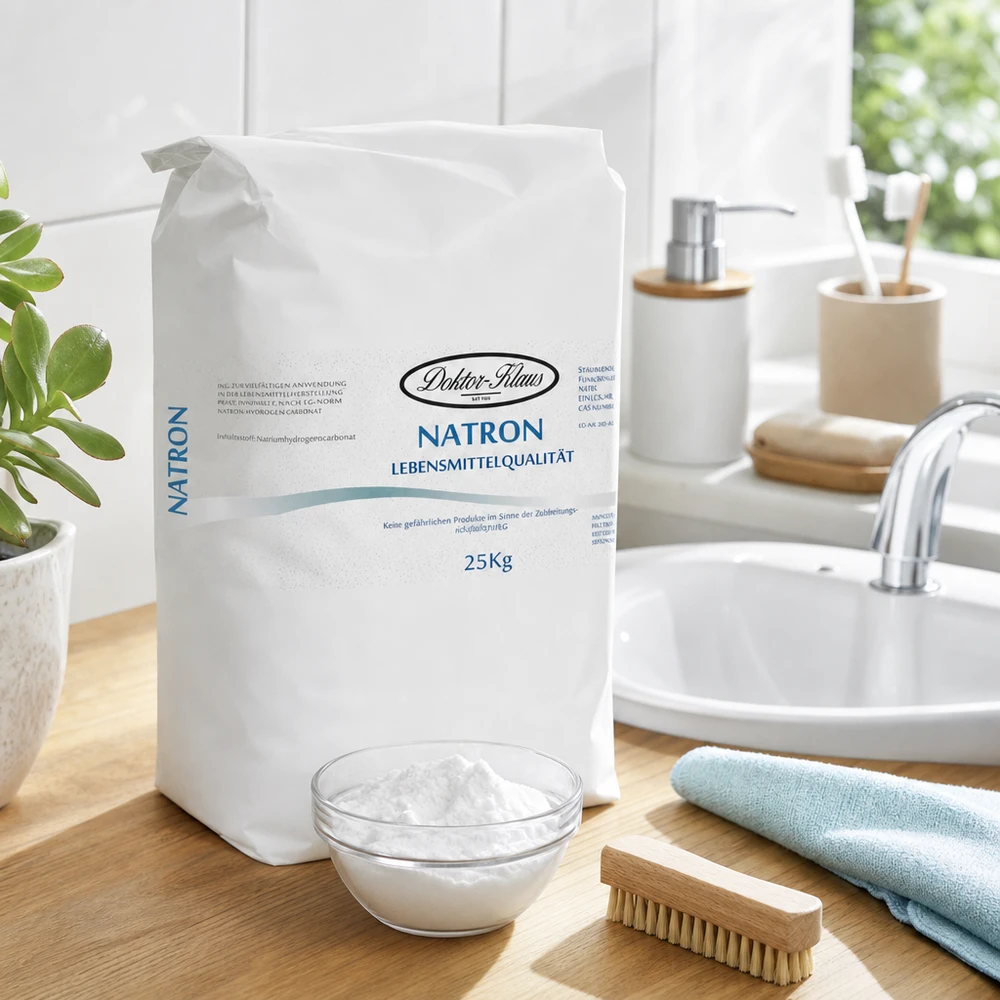Prášek hydrogenuhličitanu sodného (hydrogenuhličitan sodný) 25kg 25kg Natron Pulver Sack für professionelle Reinigung und Körperpflege in Premiumqualität